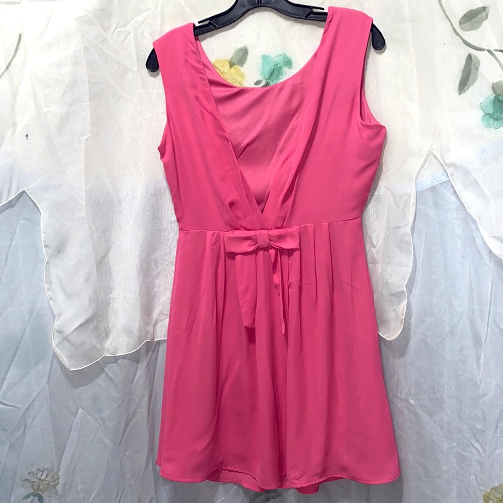 CHARMING CHARLIE PINK POLYESTER COCKTAIL DRESS SZ M